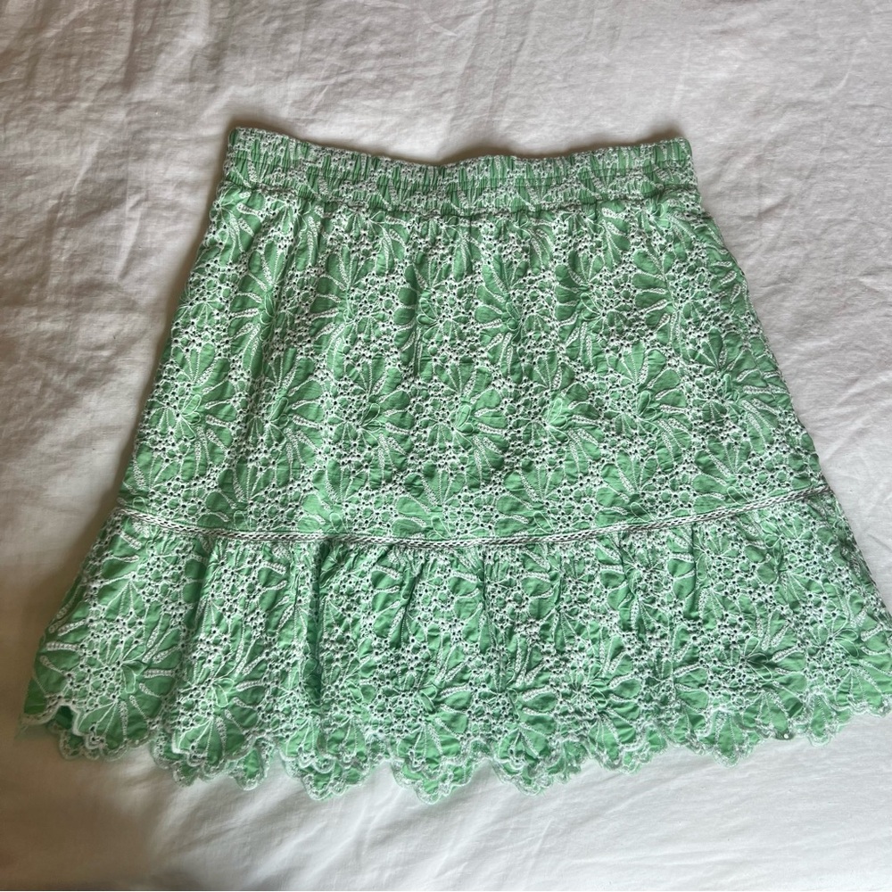 Loft Eyelet Flounce Skirt